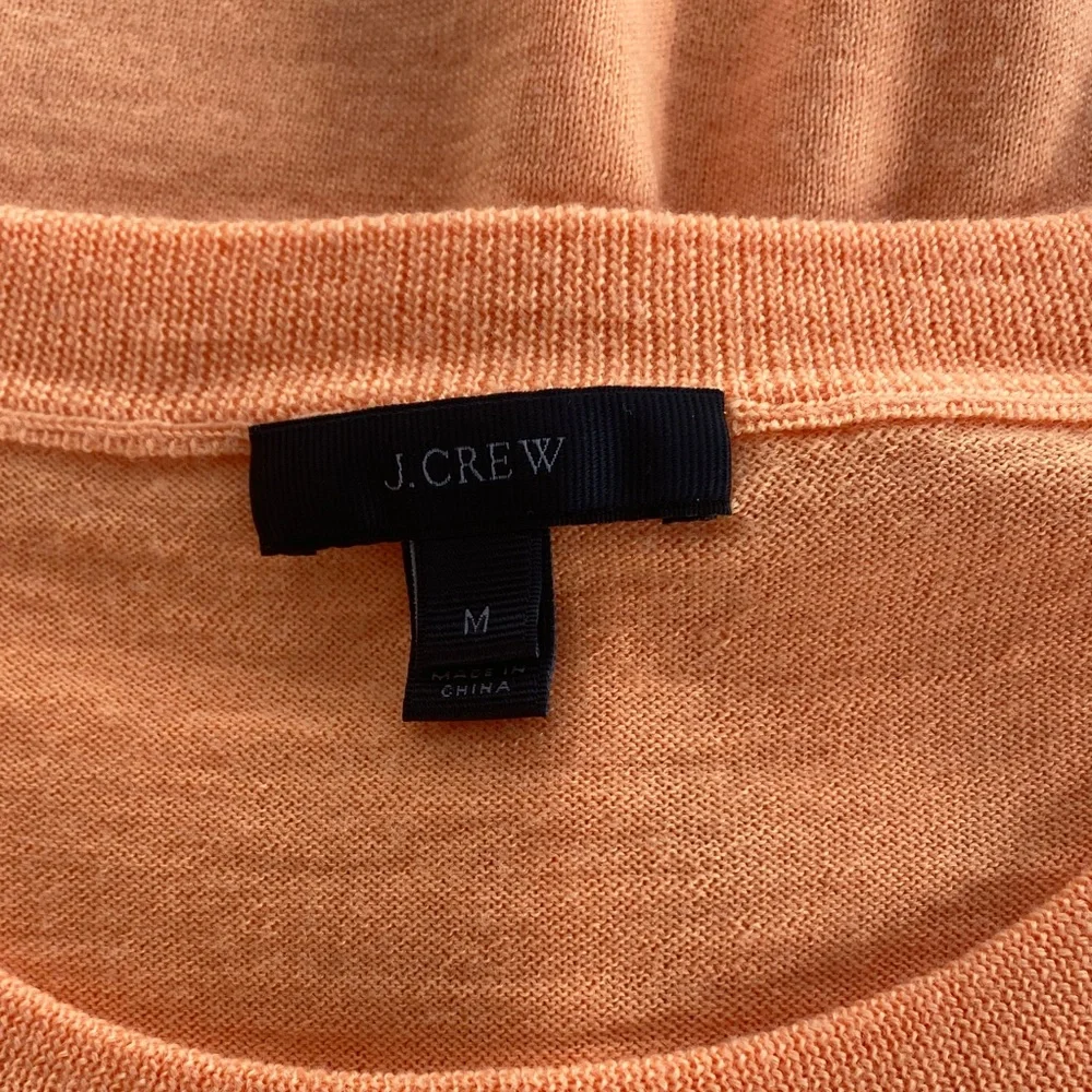 J. Crew Men's‎ Merino Wool Sweater Orange Crewneck Size Medium
